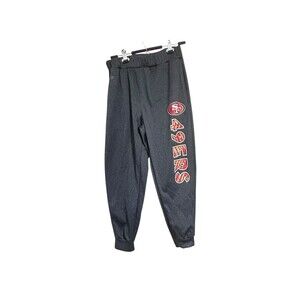 Zubaz NFL Men's San Fran 49ers Poly Fleece Dark Heather Gray Sweatpants